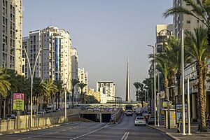Menachem Begin boulevard tunnel in Ashdod