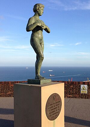 Monument in Barcelona to Gaspar de Portola, 1st Governor of California