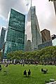 NYC - Bryant Park - Sixth Avenue Buildings