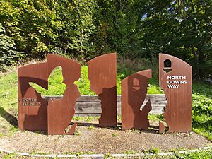 North Downs Way sculpture at Farnham (2)