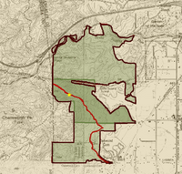 Old Santa Susana Stage Road NRHP Map