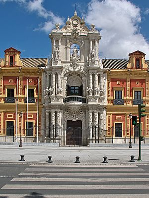 Palacio de San Telmo. Portada (1722-34)