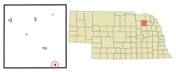 Location of Hadar, Nebraska