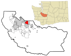 Location of Edgewood, Washington