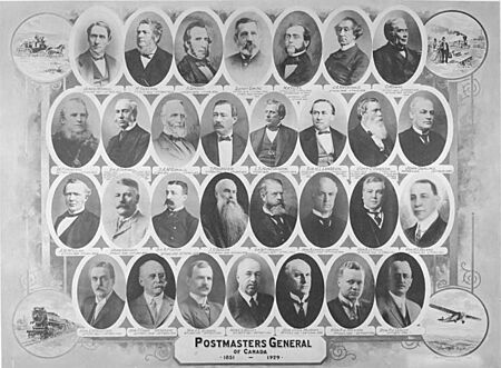 Postmasters General of Canada 1831 to 1929