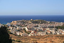 View of Rethymno from the fortress.