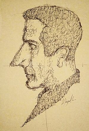 Retrato de Juan Soriano por Mizael C
