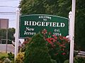 Ridgefield (New Jersey) Welcome Sign