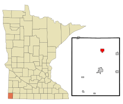 Location of Hardwick, Minnesota