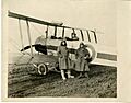 Royal Flying Corpsmen in front of an Avro 504