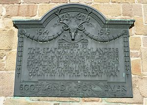 Seaforth Highlanders War Memorial, Tain