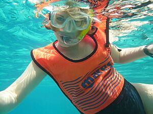 Snorkeling at week 28