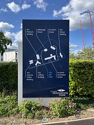 St John's Innovation Park Site Sign