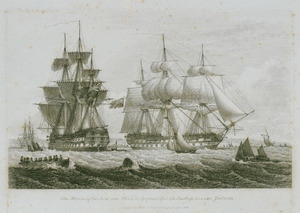 The Return of the Asia and Albion to Spithead after the Battle of Navarino Jany 31. 1828 RMG PU6132.tiff