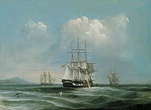 The Whaling Ship Pacific by William Duke 1848 Art Gallery of South Australia 20065P29
