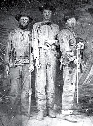 Thomas H. Brown, William Brown and Abe Brown, Confederate soldiers who fought at the Battle of Lone Jack