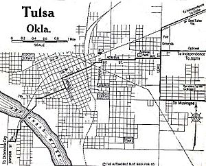 Tulsa OK Map 1920