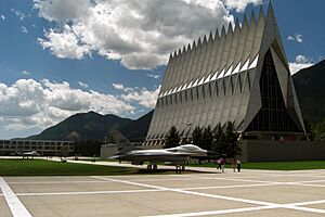 USAFA Chapel from terrazzo