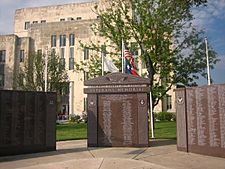 Veterans Memorial at the Childress County Courthouse in Childress
