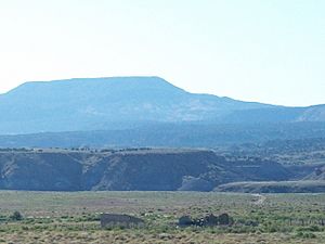 Victor, as seen from a dirt road near Elmo, August 2010
