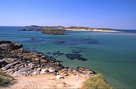 View across Dunmore Strand to Inishinny - geograph.org.uk - 305455