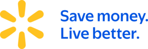 Walmart logo with Slogan (2025, Horizontal)