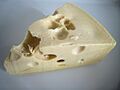 Wedge of Swedish Grevé cheese