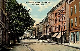 West Main Street, Looking East, Winsted, CT