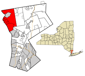 Location of Cortlandt, New York