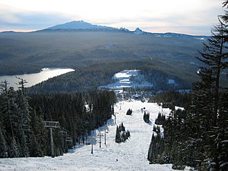View from summit of Willamette Pass Ski Area