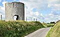 Windmill stump, Ballywalter (August 2017) (geograph 5502939)