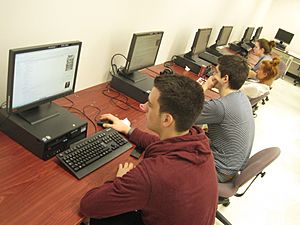 Work in the computer lab