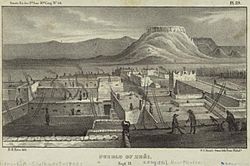 Zuni Pueblo, 1850 illustration