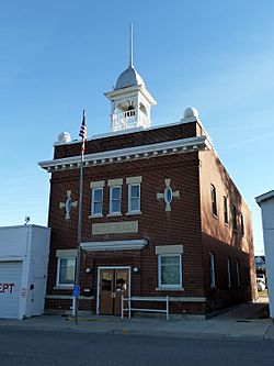 Nerstrand's historic City Hall building, listed on the National Register of Historic Places