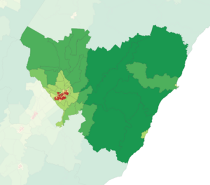 2023 NZ Census Population Density - Masterton District