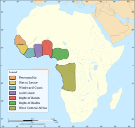Africa slave Regions