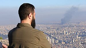 Al-Shaara at the fall of Damascus