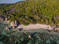 Anse Source d'Argent beach aerial La Digue, Seychellen (39587432402)
