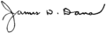 Appletons' Dana James Dwight signature