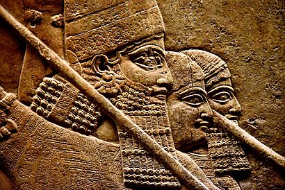 Ashurbanipal wall relief, 7th century BC, from Nineveh, the British Museum