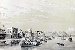 Bandar Bushehr by Eugène Flandin