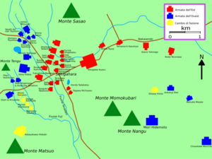 Battaglia di Sekigahara posizioni iniziali