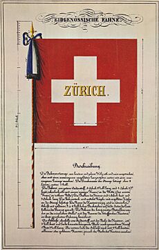 Bild Modell der Schweizer Fahne 1841