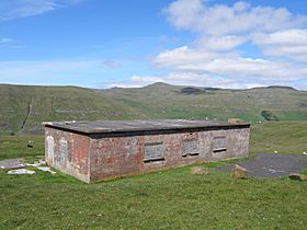 British Concrete Pillbox from World War II on Eggjarnar Faroe Islands
