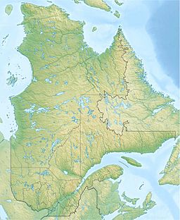 Simard Lake is located in Quebec
