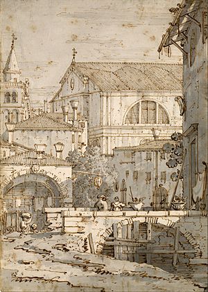 Canaletto - Architectural Capriccio - Google Art Project