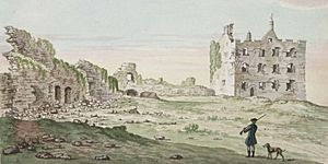 Carrigrohane Castle, Co. Cork by Gabriel Beranger (1729-1817) from RIA (MS 3 C 30 34)