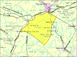 Census Bureau map of Montague Township, New Jersey.