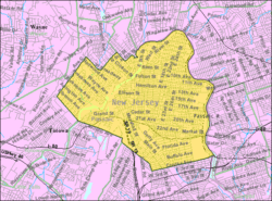 Census Bureau map of Paterson, New Jersey