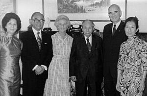 Chang Ch'ün and family with Fritz and Sylvia Philips